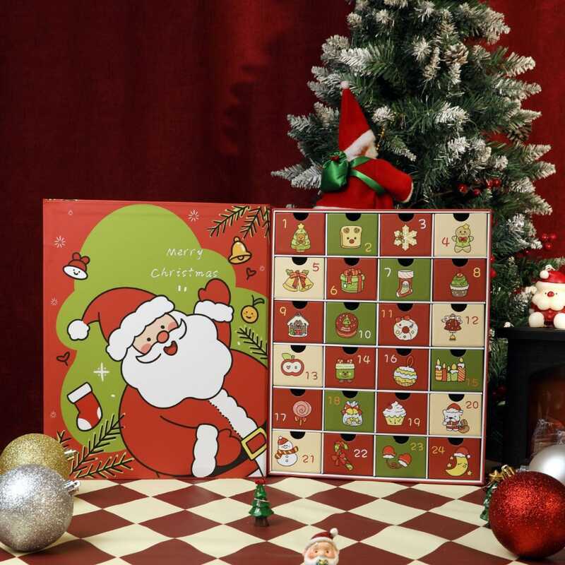 Christmas Countdown Calendar Mystery Box 24 Days Countdown Drawer ...