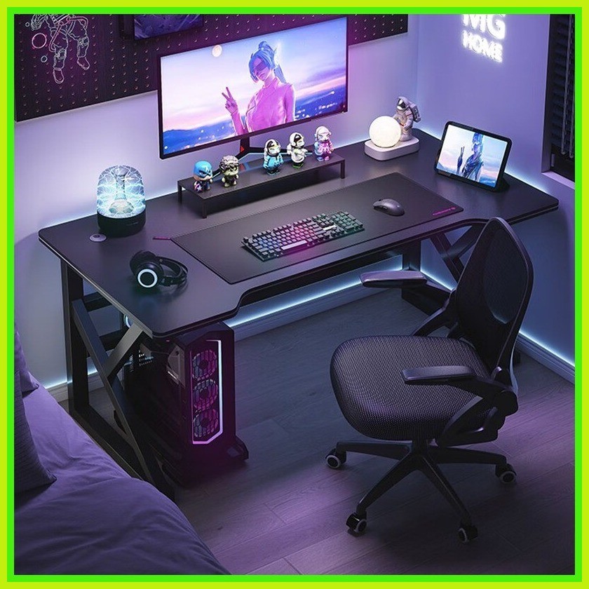 Ac computer table study desk office with drawer laptop gaming table ...