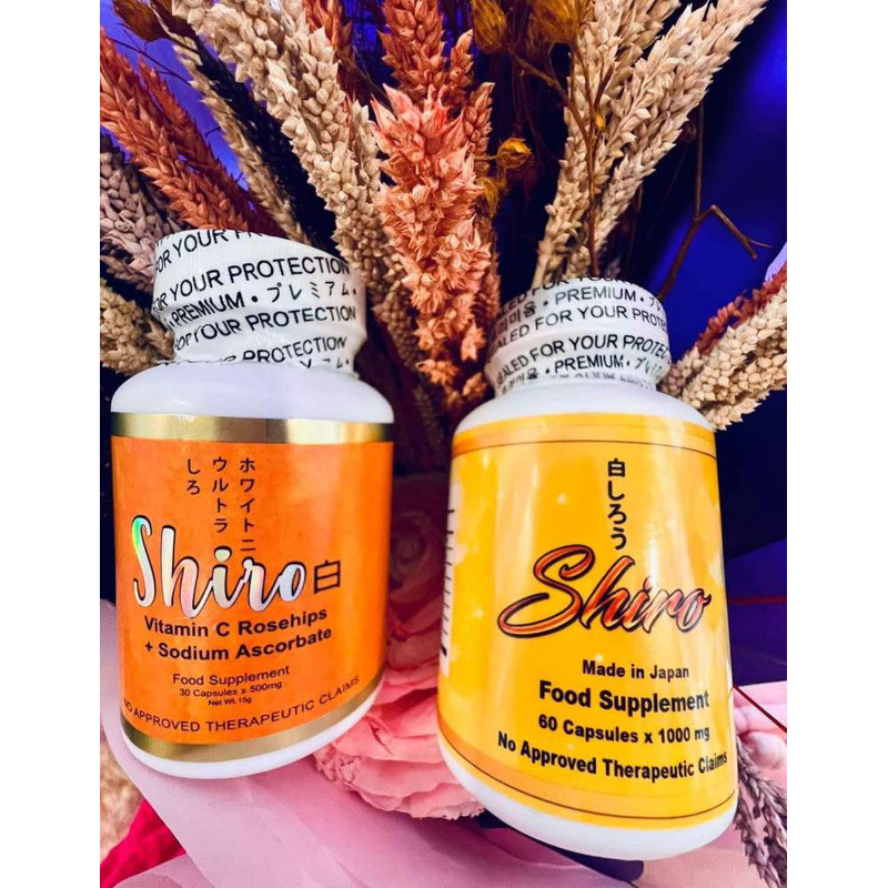shiro glutathione 1000mg + VIT C ROSEHIPS by Bhangssuarez c COMBO YELLOW SHIRO GLUTATHIONE L-Glutathione
