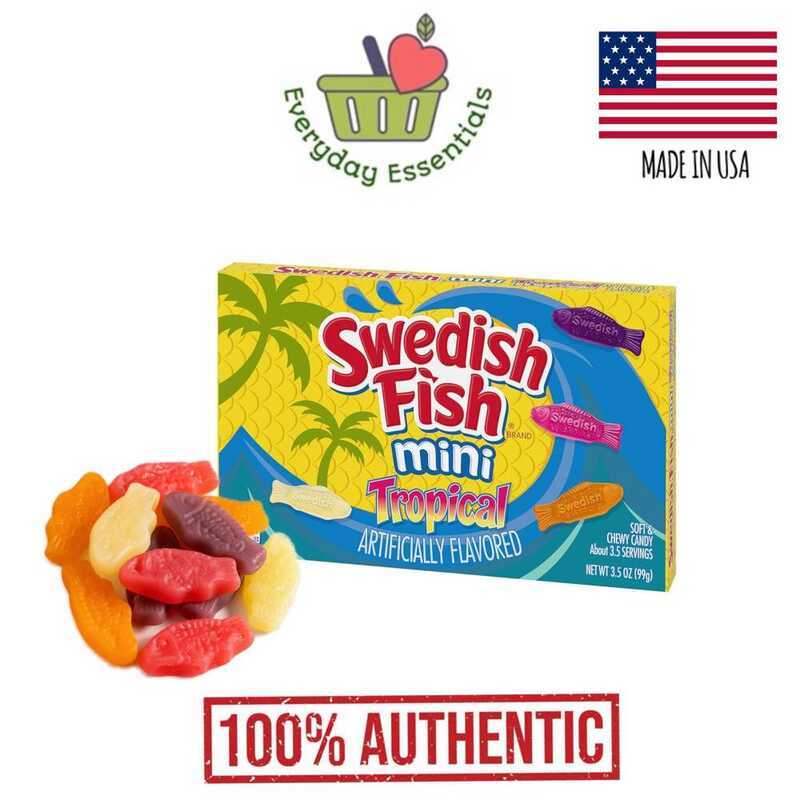 COD SWEDISH FISH Mini Tropical Soft & Chewy Candy 99G [Everyday ...