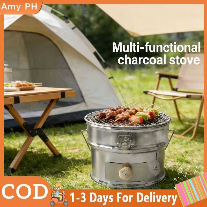 With Stainless Steel Set Portable Charcoal Kalan De Uling Home Cooking ...