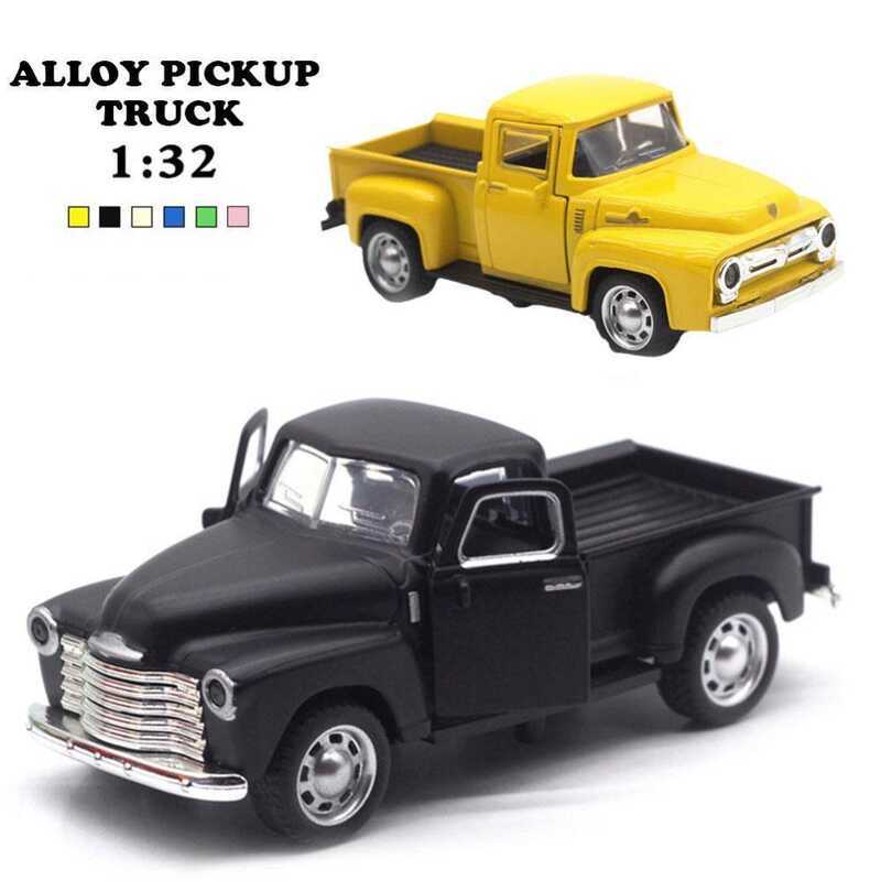 Classic Pickups Truck Model 1:32 Scale Pull Back Alloy Diecast & Toys ...