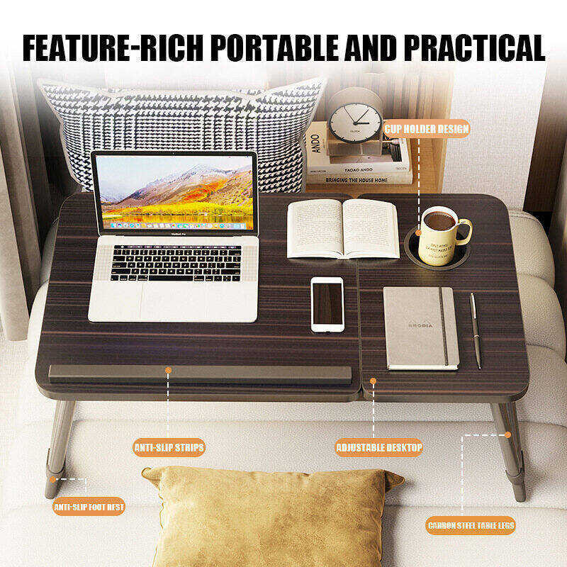 Foldable Laptop Desk In Bed Adjustable Portable Computer Sofa Table ...