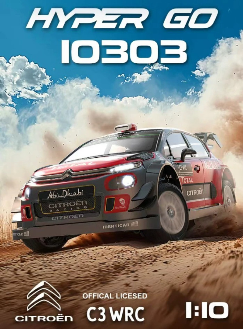MJX Hyper GO WRC C3 10303 4WD Brushless RC Rally Racing 1/10 Electric ...