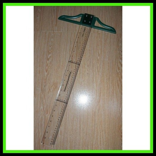 LINEX T-SQUARE Ruler with Detachable Head Acrylic / Wooden 24inches w ...