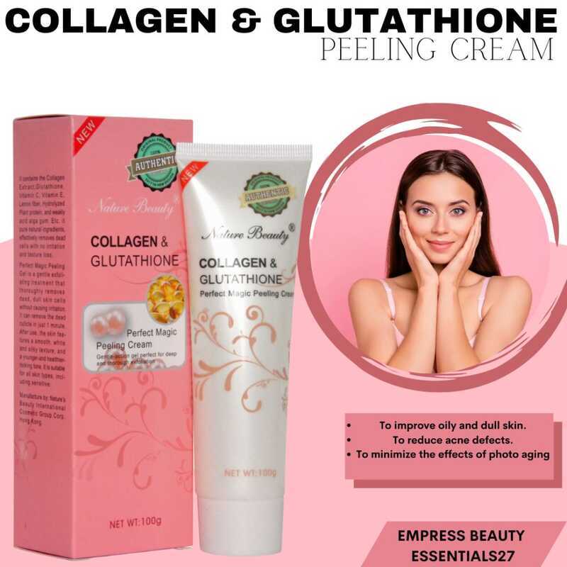 authentic collagen and glutathione perfect magic peeling cream Nature Beauty ORIGINAL Cream, Gently Action Gel For Deep why does ghk cu General Health Select a pack:1 MONTH PACK