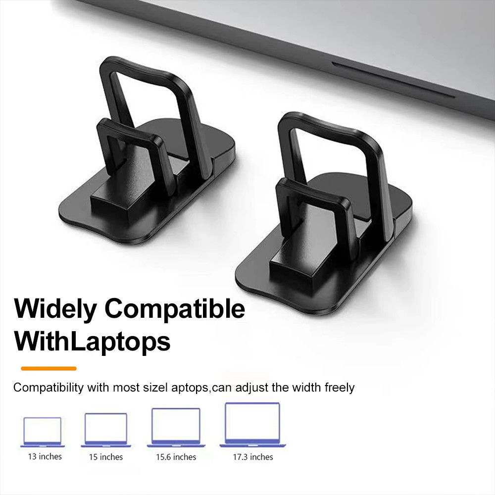 2PCS Mini Foldable Laptop Stand Computer Keyboard Holder Self-Adhesive ...