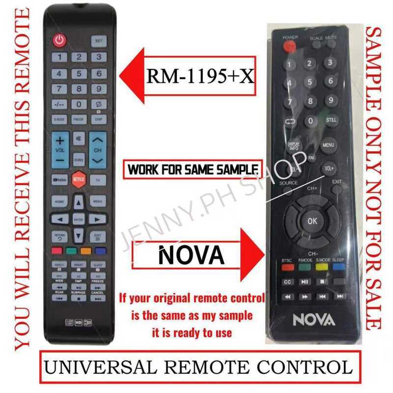 Remote Control For NOVA 100% Work Universal Remote Control Na Gagana Sa ...