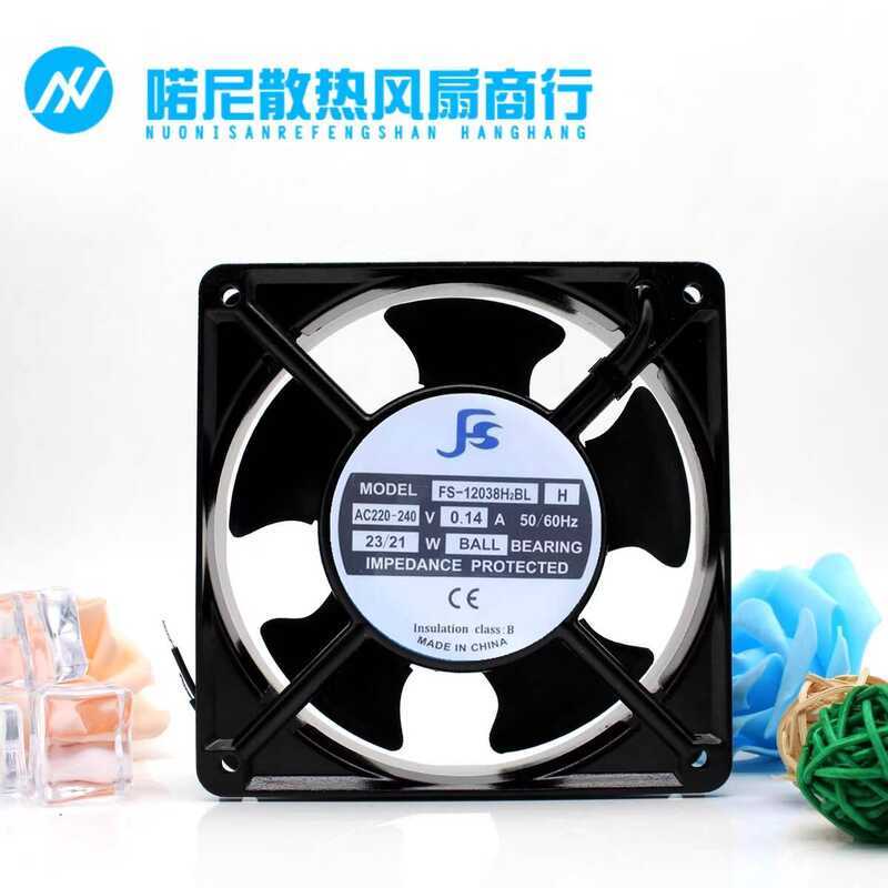 Original FS Cooling Fan Fs-12038H2bl/Sl H 12Cm 220V 0.14A 23/21W ...