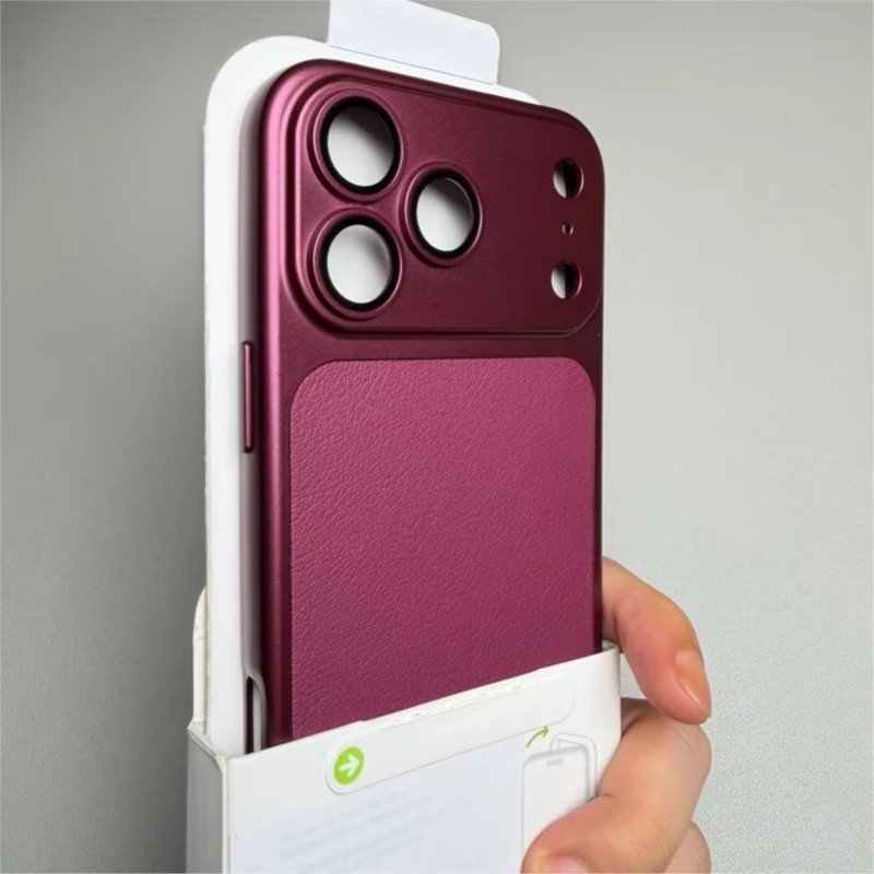 Solid Color Leather Case For IPhone 18 Pro Max 17 15 14 13 12 16 Plus ...