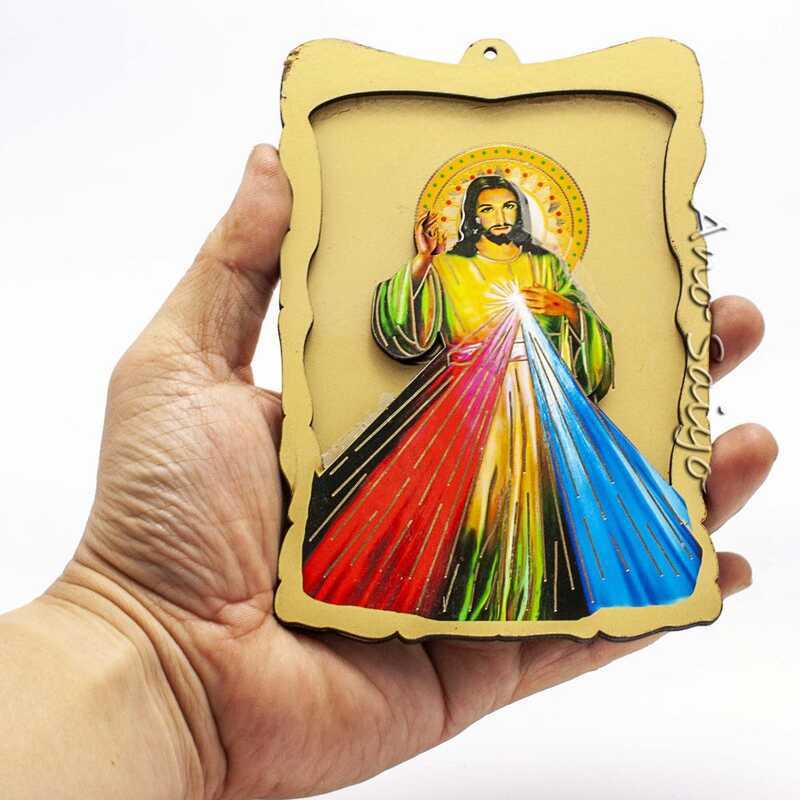 Anosaiyo Divine Mercy Jesus Christ Photo Cardboard Picture Frame ...