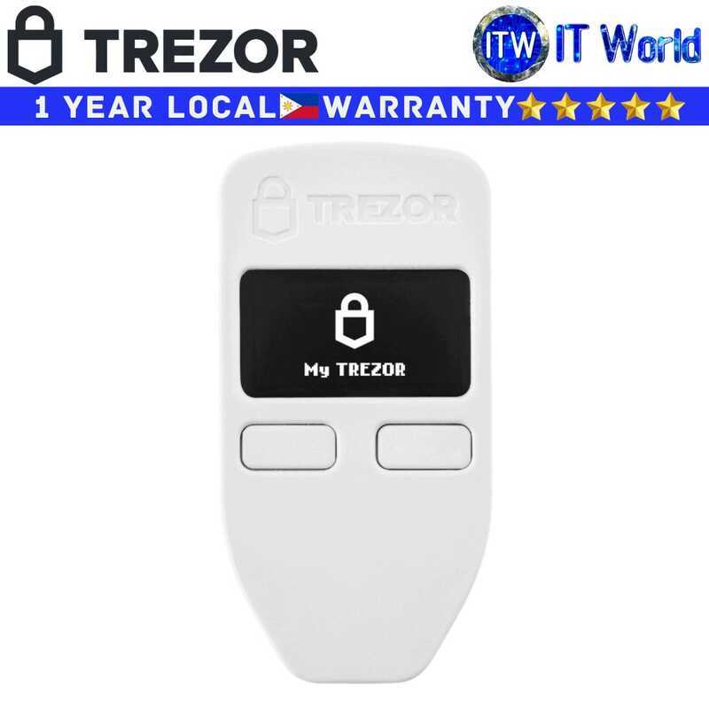 Itw | Trezor One White Crypto Hardware Wallet - Most Trusted Cold ...