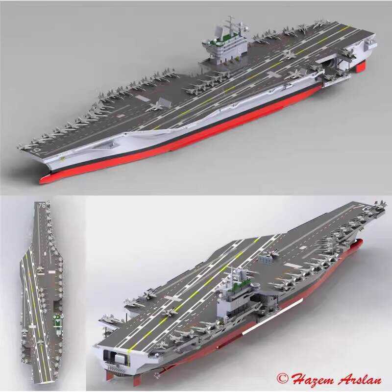 Submarine Aircraft Carrier Cruise Cargo Model Library 3D Drawings ...