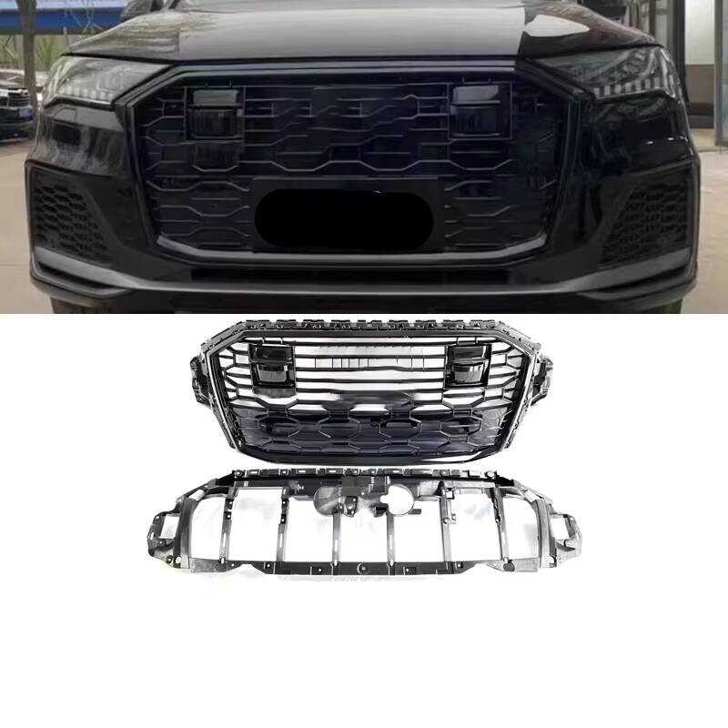 Car 2020-2024 Sq7 Center Mesh Grill Upgrade Rsq7 Style Front Bumper ...