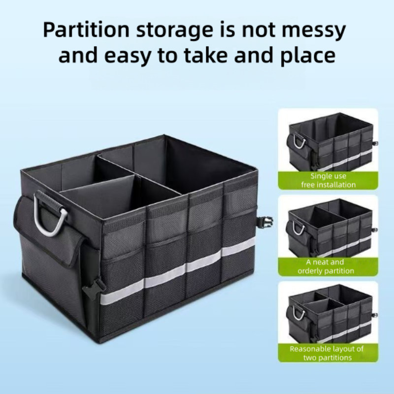 Car Boot Trunk Organizer Box Large Capacity Foldable Storage Organizer ...
