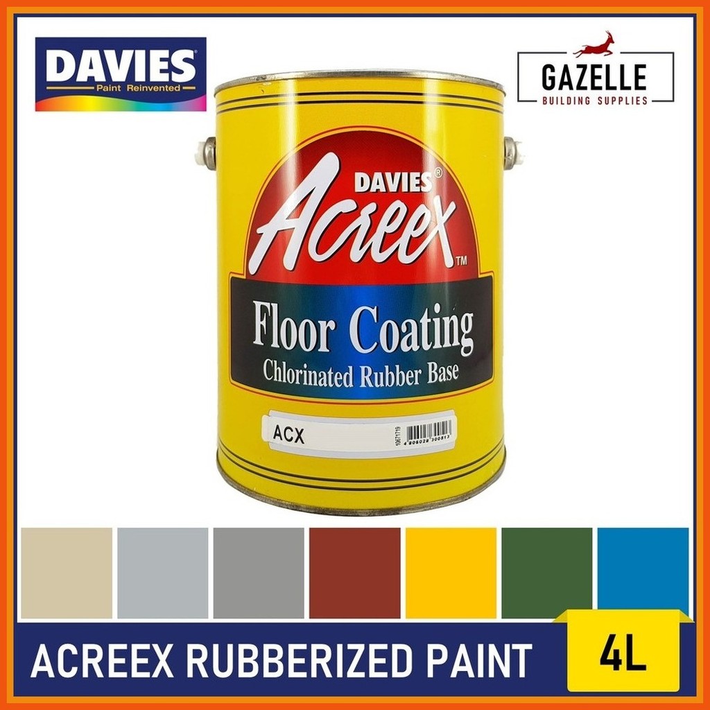 Davies Acreex Rubberized Floor Paint Reducer - 4L | Shopee Philippines