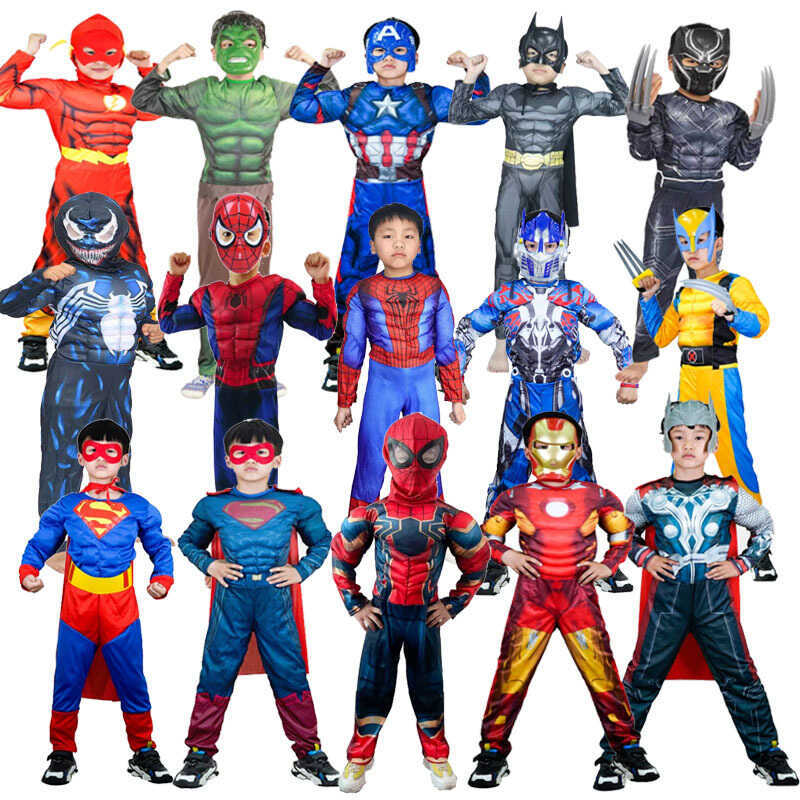 Children's Captain America, Spider-Man, Iron Man, Hulk, Optimus Prime ...