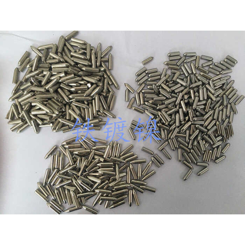 Nickel Plated Iron Bullet Headed Pointed Tip Cylindrical Pin Connector ...