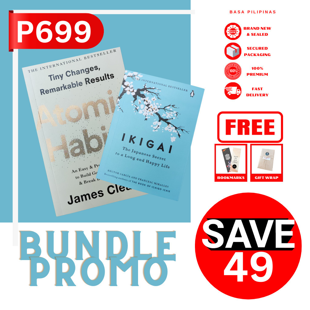 BUNDLE (Premium): Atomic Habits by James Clear + Ikigai | Basa ...