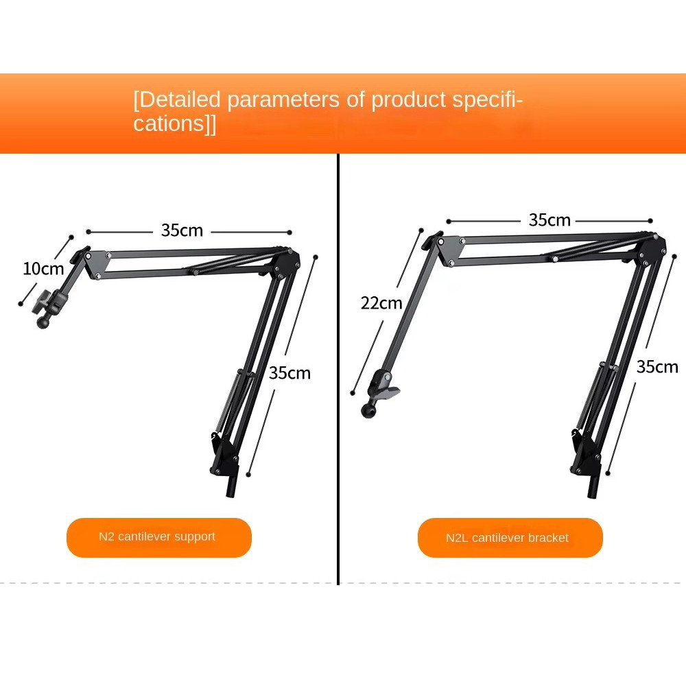 Desktop Tablet Holder Lazy Bracket, Adjustable Metal Cantilever Stand ...