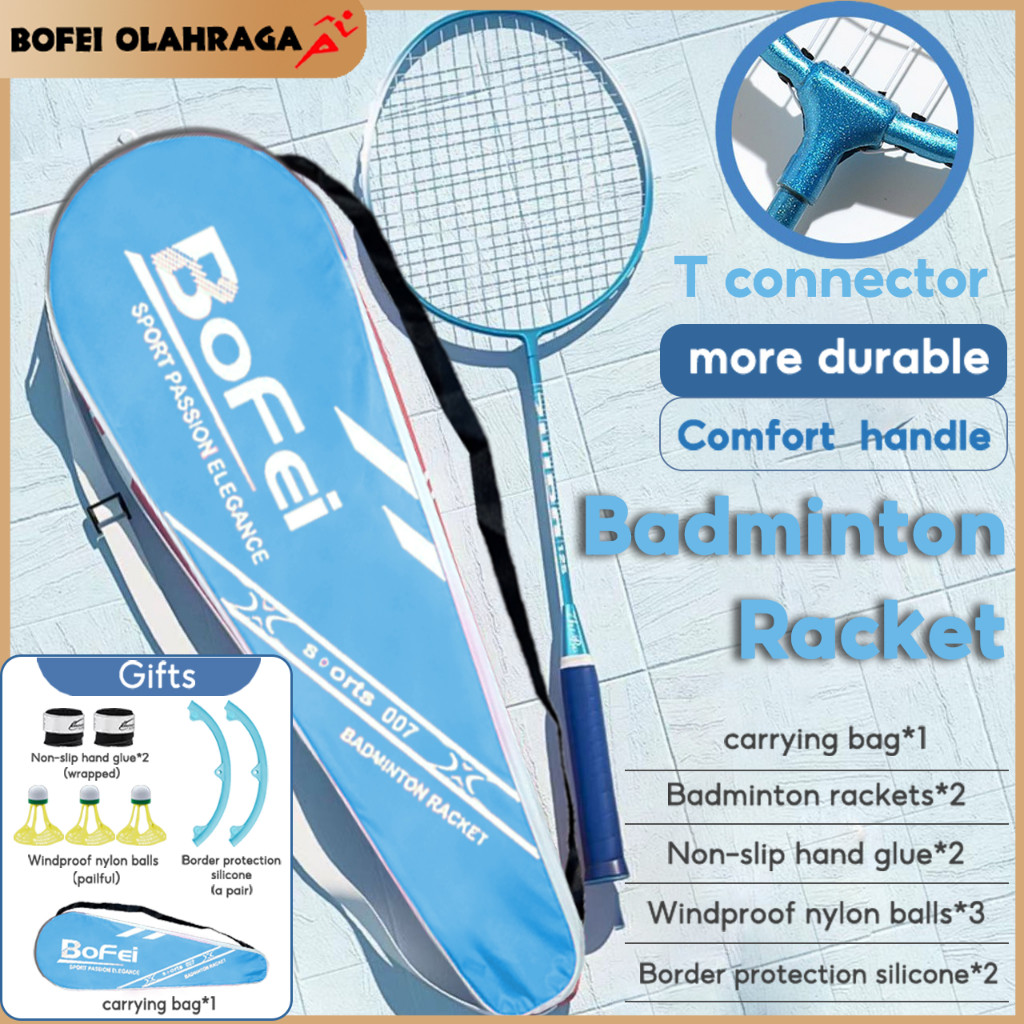 2PCS Badminton Racket Original Alloy Split Racket Student Beginner ...