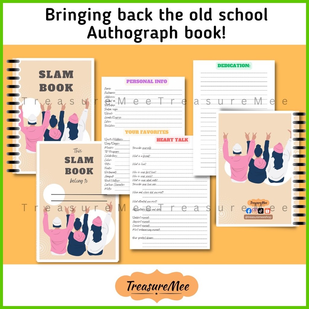 ≅ Slam book/Autograph book | Shopee Philippines