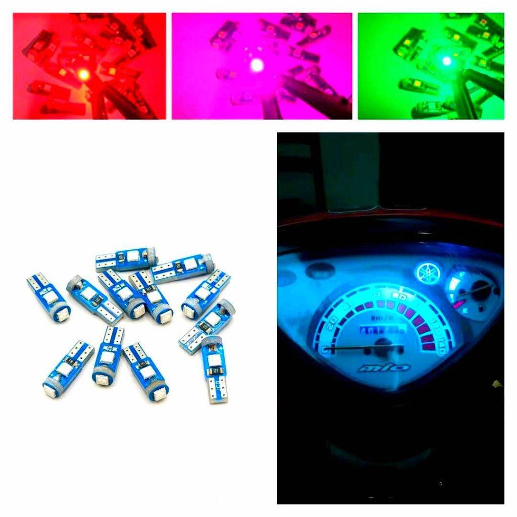 MINI T5 LED DASHBOARD GAUGE LIGHT BULB - INSTRUMENT PANEL / SPEEDOMETER ...