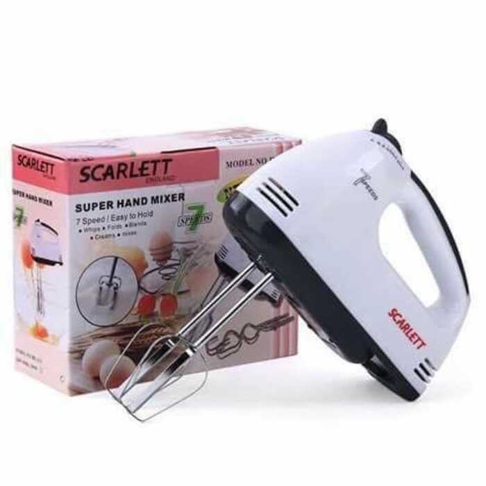 Scarlet Mini Electric Mixer Portable Baking Hand With Detachable ...