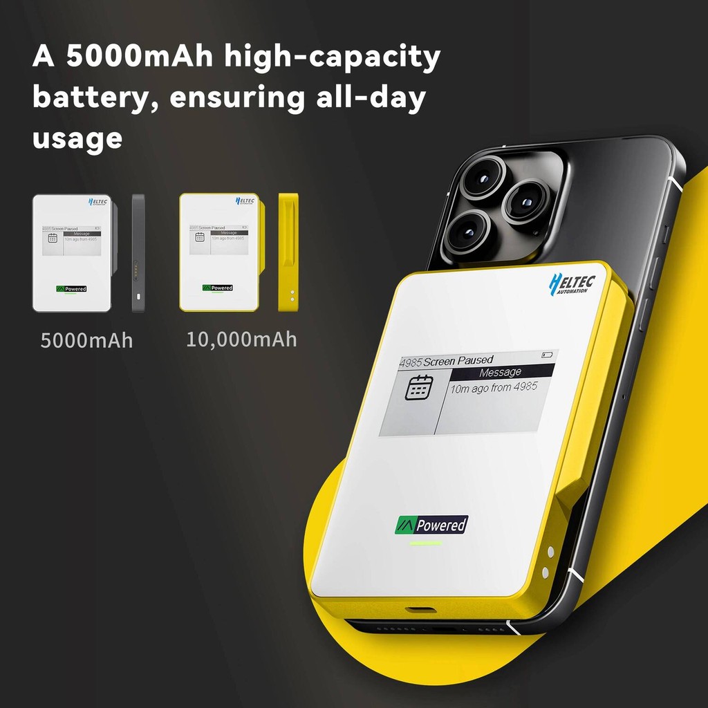 MeshPocket Heltec Qi2 Magnetic Power Bank Meshtastic Powered 5000 ...