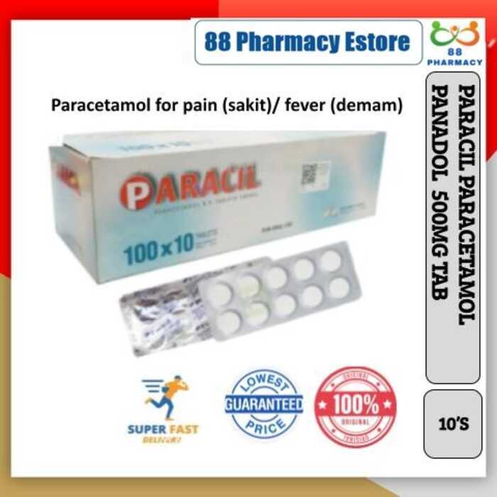 COD PARACIL PARACETAMOL PANADOL 500Mg TAB 10S/Strip | Shopee Philippines