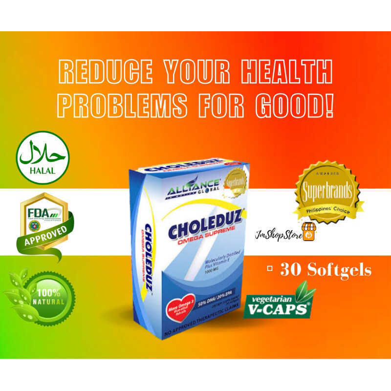 CHOLEDUZ FISH OIL (Omega SUPREME 30 Softgels) 0B2 10 | Shopee Philippines