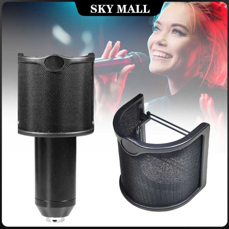 Universal Black Microphone Condenser Metal Windscreen Pop Accessories ...