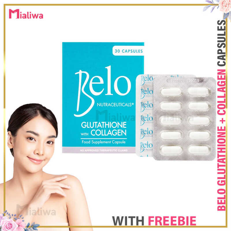 belo nutraceuticals glutathione Essentials + Collagen Skin Whitening Capsules 60 Capsules Extra Large Size Health, Household and Personal Care how to take belo glutathione