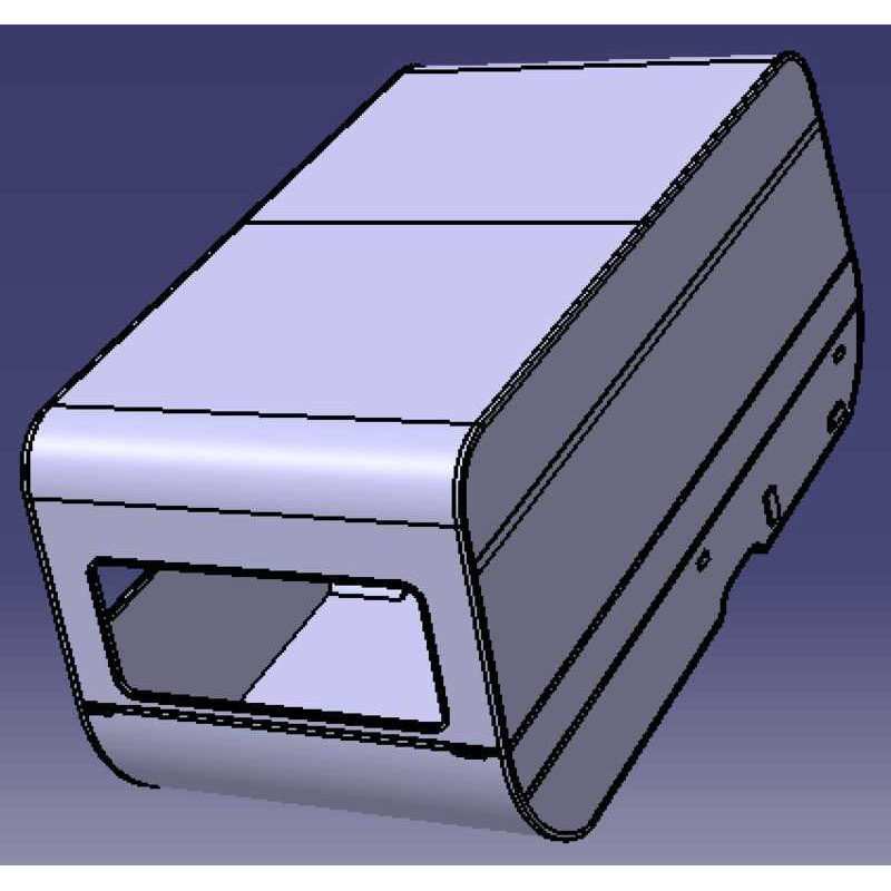 4m Towable Camper Appearance 3D Geometric Model Shell STP Box Mobile ...