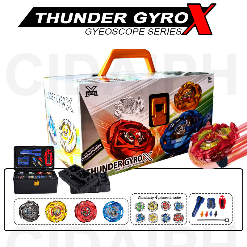 Thunder X Dynamic Launcher Gyro Toy - Burst Gyro And Rotating Launcher ...