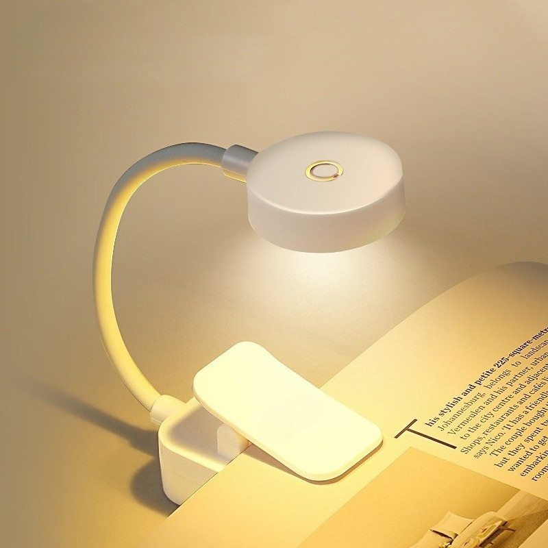 New home clip-on book lamp rechargeable LED mini stylish multi ...