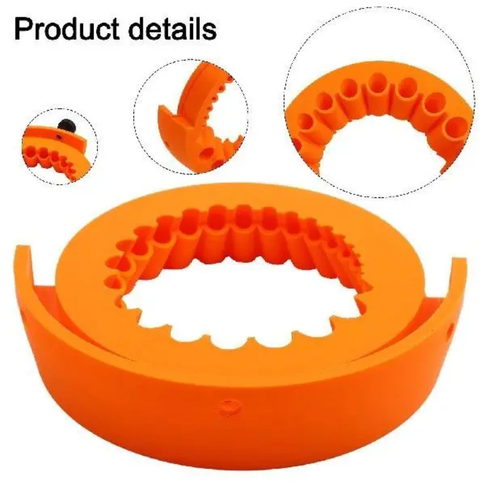 Drill Bit Sharpener Tool For 125mm Angle Grinders - Sharpens 2-13mm Bits Orange