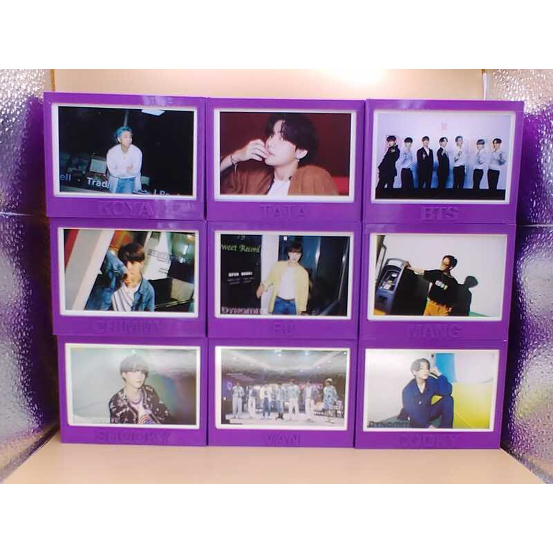 BTS / Bt21 Desk Organizer Picture Frame For LOMO Photocards 247 ...