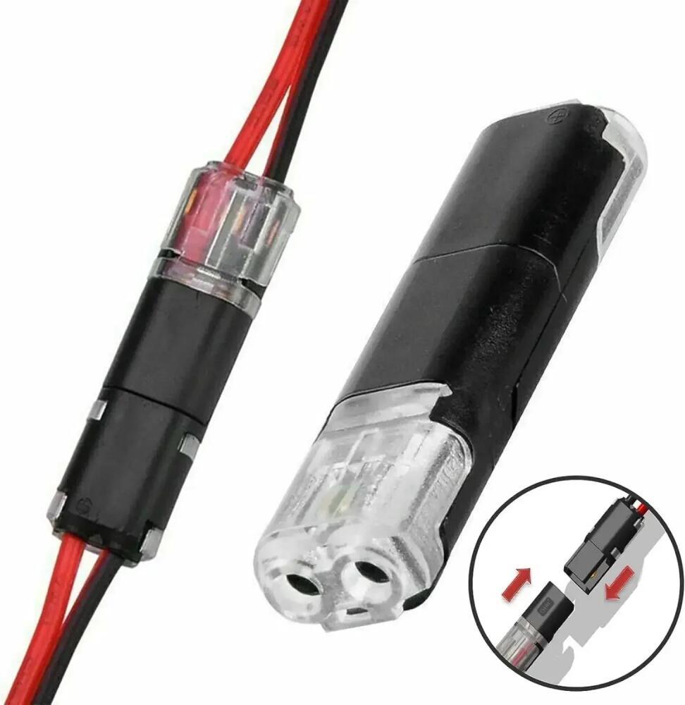 (Same-day shipping) 100PCS Waterproof 2 Pin Way Plug Car Wire Cable ...