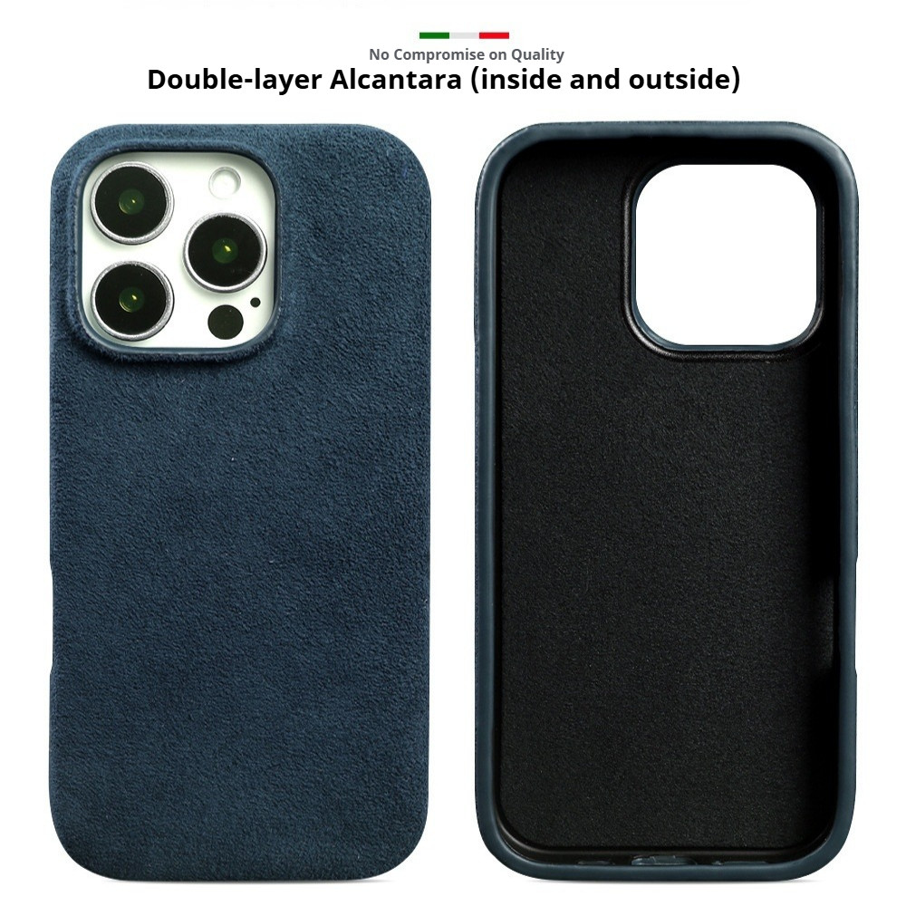 Magnetic Alcantara Suede Phone Case for iPhone 17 Pro Max Air 17 16 Pro ...