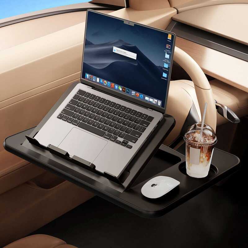 Hipacool Portable Laptop Computer Stand Mount Car Steering Wheel Desk ...