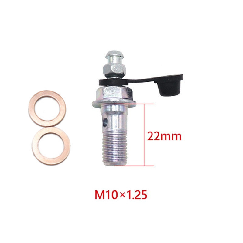 Brake Master Cylinder Oil Hose Screw M10*1.25 Motorcycle Universal Tube ...