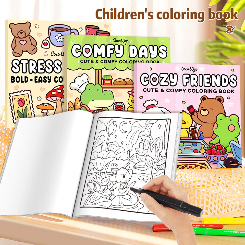 Cute Animal Coloring Book for Kids Early Learning Drawing Activity ...
