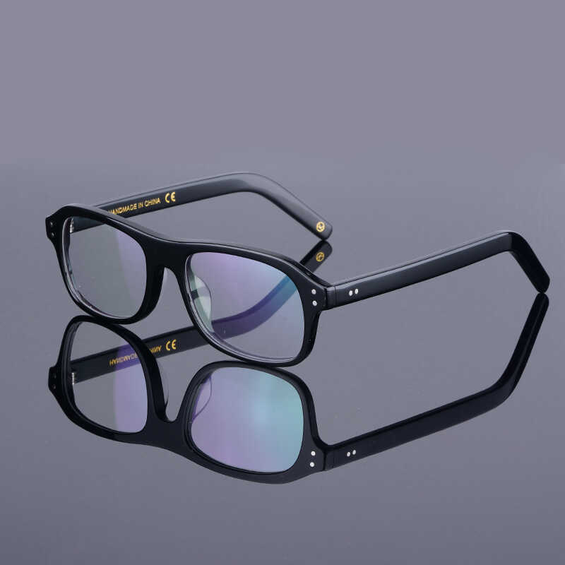 Kingsman Eyeglasses Frame With Case Retro Handmade Acetate Retangle ...