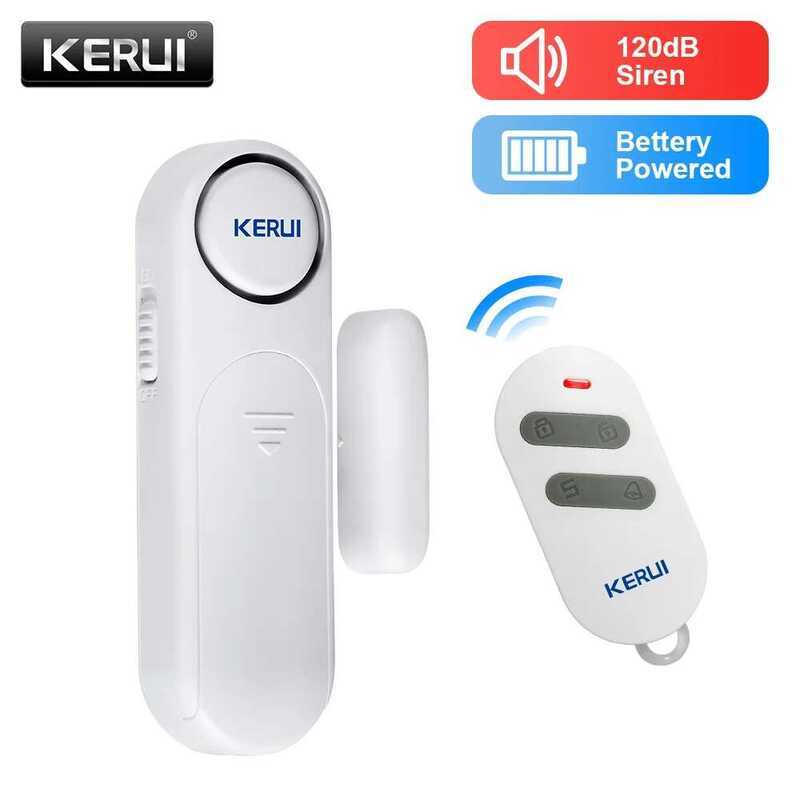 KERUI D121 Wireless Door Window Magnetic Sensor 120Db Anti-Theft 300Ft ...