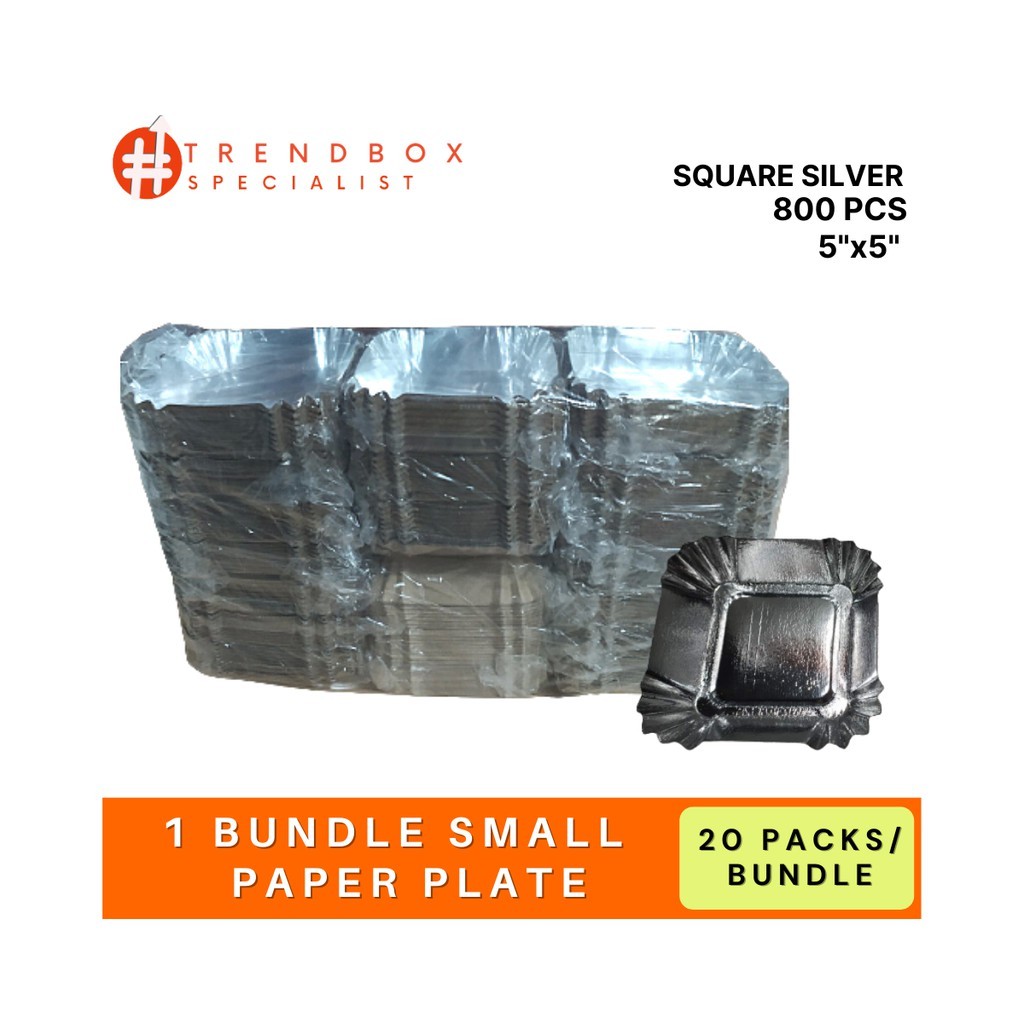 800PCS. PAPER PLATE (SOLD PER BUNDLE) | Shopee Philippines