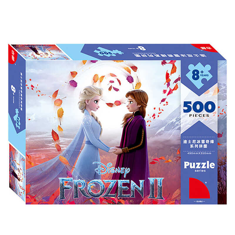 100/200/300/500 Pcs Jigsaw Puzzle Toys For Kid Cartoon Anna Elsa Frozen ...