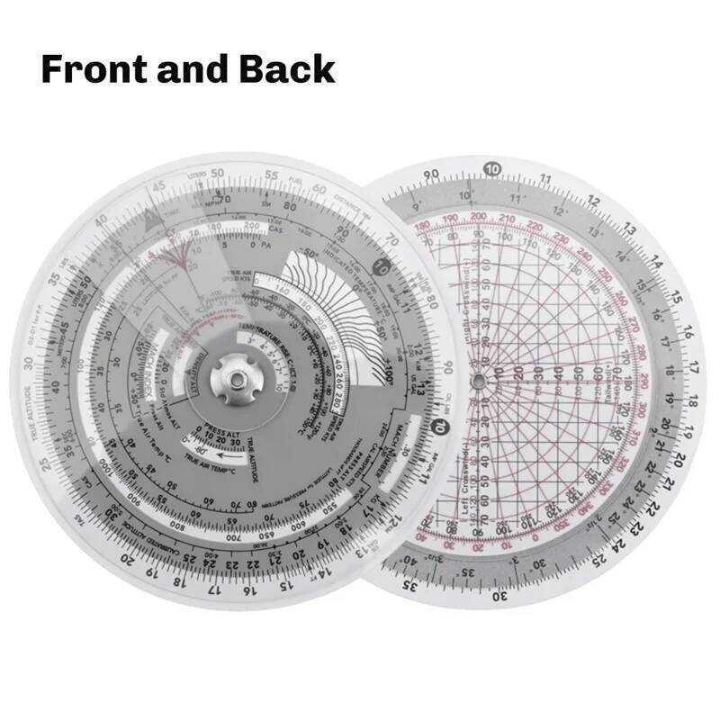 4 For 2 Aviation Flight Ruler Slide Rule Computer Train Circular ...