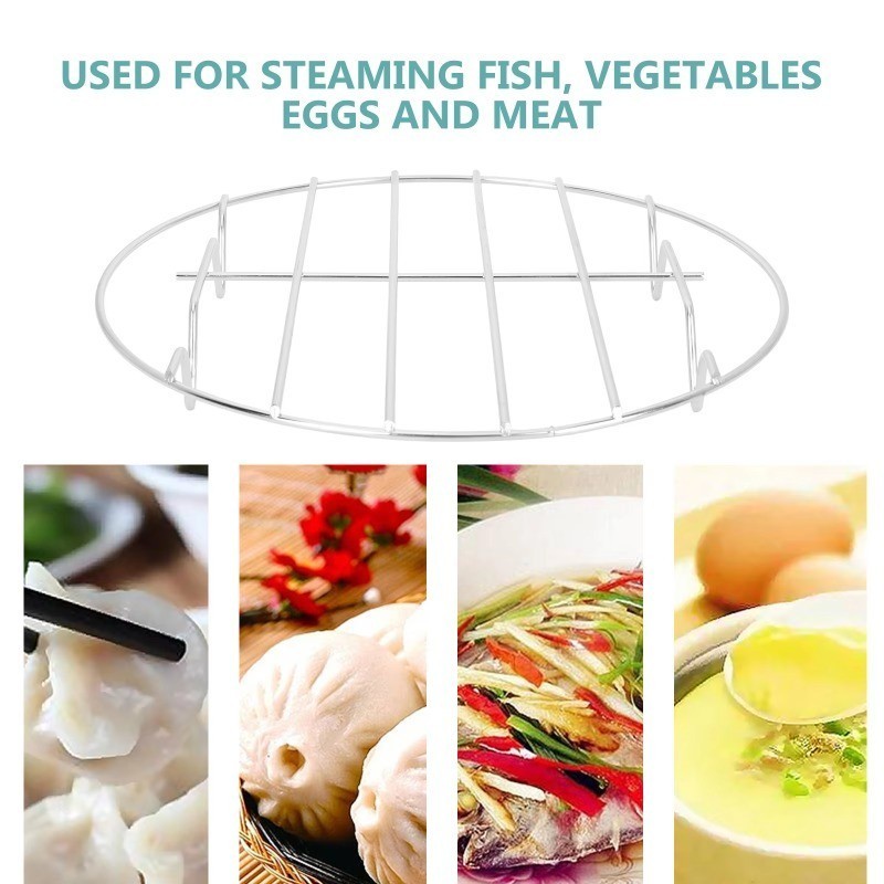 304 Stainless Steel Steamer Rack Air Fryer Tray Steaming Rack Heat ...