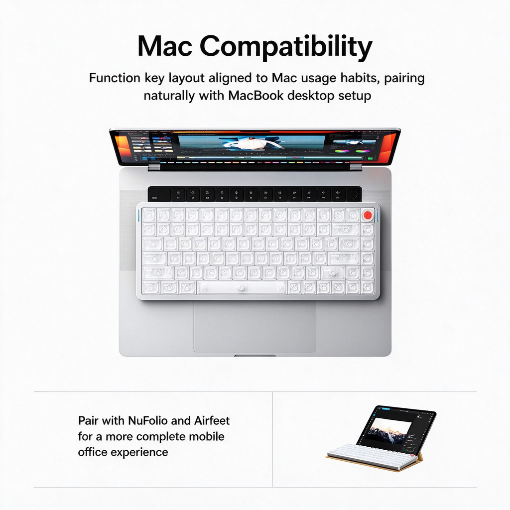 NuPhy Air75 V3 Moonbow Mechanical Keyboard. Perfect for Apple Devices ...